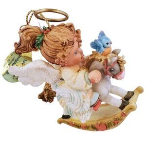 Ashton-Drake HollyDay Angel Ornament "Wishing You Safe Journeys" GG Santiago '96